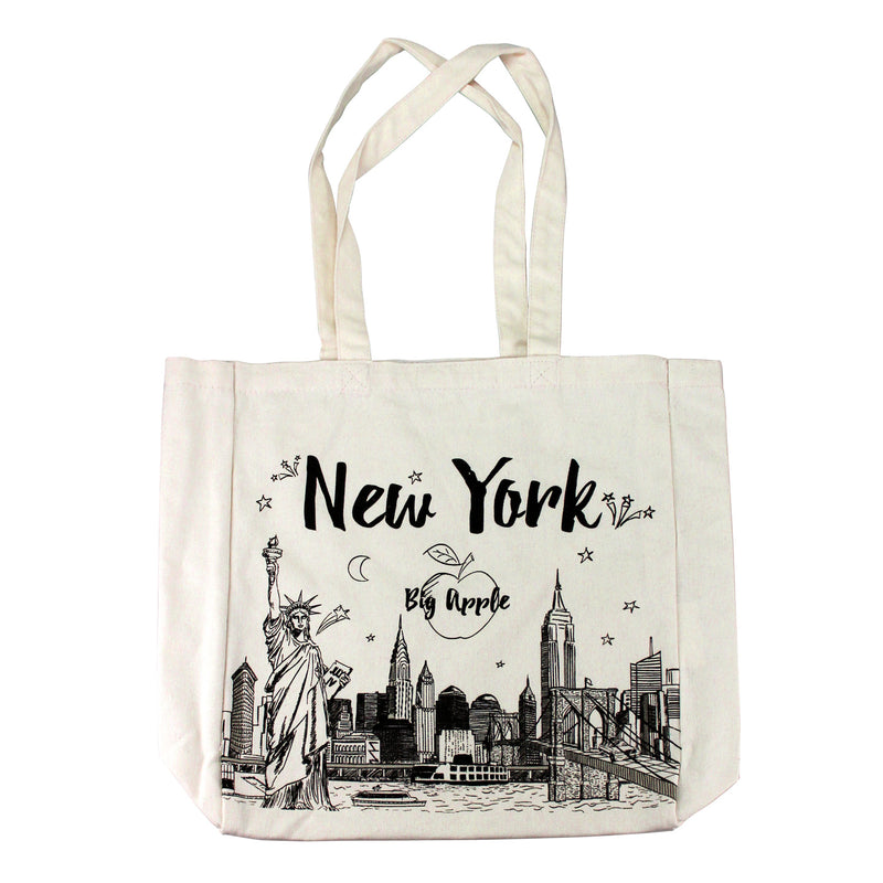New York City/Big Apple Canvas Tote Bag