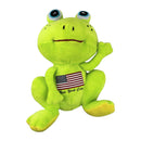 New York City USA Flag - Frog Animal Plush Toy