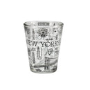 NYC Landmarks Souvenir Shot Glass - 1.5oz