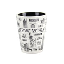 NYC Landmarks Ceramic Shot Glass - 1.5oz