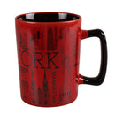 New York Landmarks/ Statue of Liberty/Empire State Building/Times Square - Jumbo Ceramic Mug - 12oz