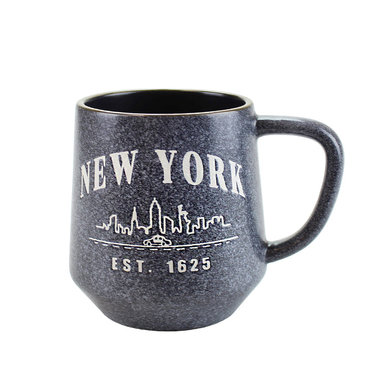 New York Skyline Drawing/Taxi - Design - Ceramic Coffee Mug - 11oz