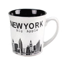 New York Big Apple City Skyline Ceramic Mini Mugs - 4oz