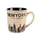 New York Big Apple City Skyline Ceramic Mini Mugs - 4oz