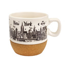 New York City Nightscape Cork Mug - 4oz