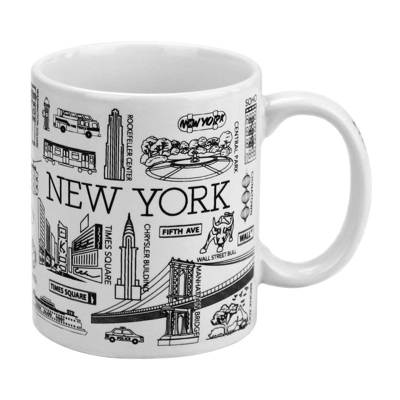 New York Landmarks/City - Ceramic Coffee/Tea  Mug - 11oz