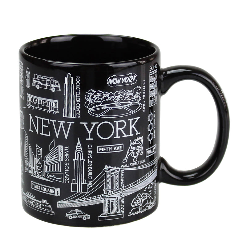 New York Landmarks/City - Ceramic Coffee/Tea  Mug - 11oz