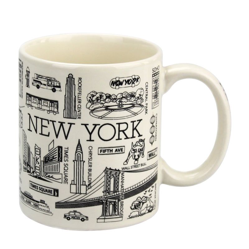 New York Landmarks/City - Ceramic Coffee/Tea  Mug - 11oz