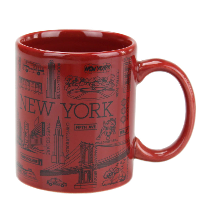 New York Landmarks/City - Ceramic Coffee/Tea  Mug - 11oz