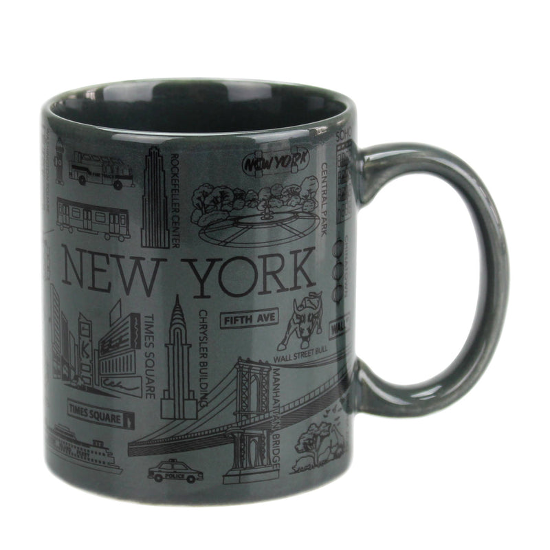 New York Landmarks/City - Ceramic Coffee/Tea  Mug - 11oz