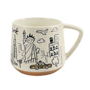 NYC Icons Sketch Mug – Statue of Liberty & Skyline – 11oz