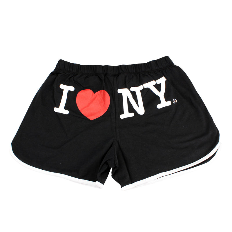 I Love NY Ladies French Terry Sport Shorts (With Pockets)