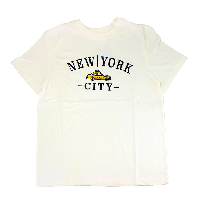 New York City Lettering Style with Taxi - T-Shirt