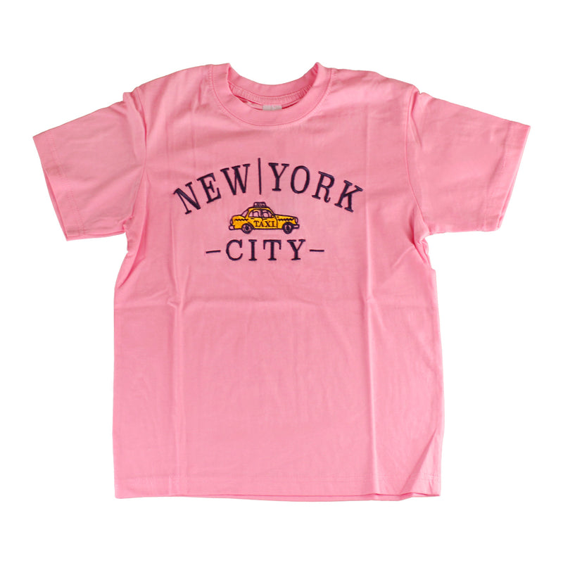 New York City Lettering Style with Taxi - T-Shirt