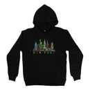 New York Colorful Skyline Embroidered Hoodies