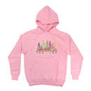 New York Colorful Skyline Embroidered Hoodies