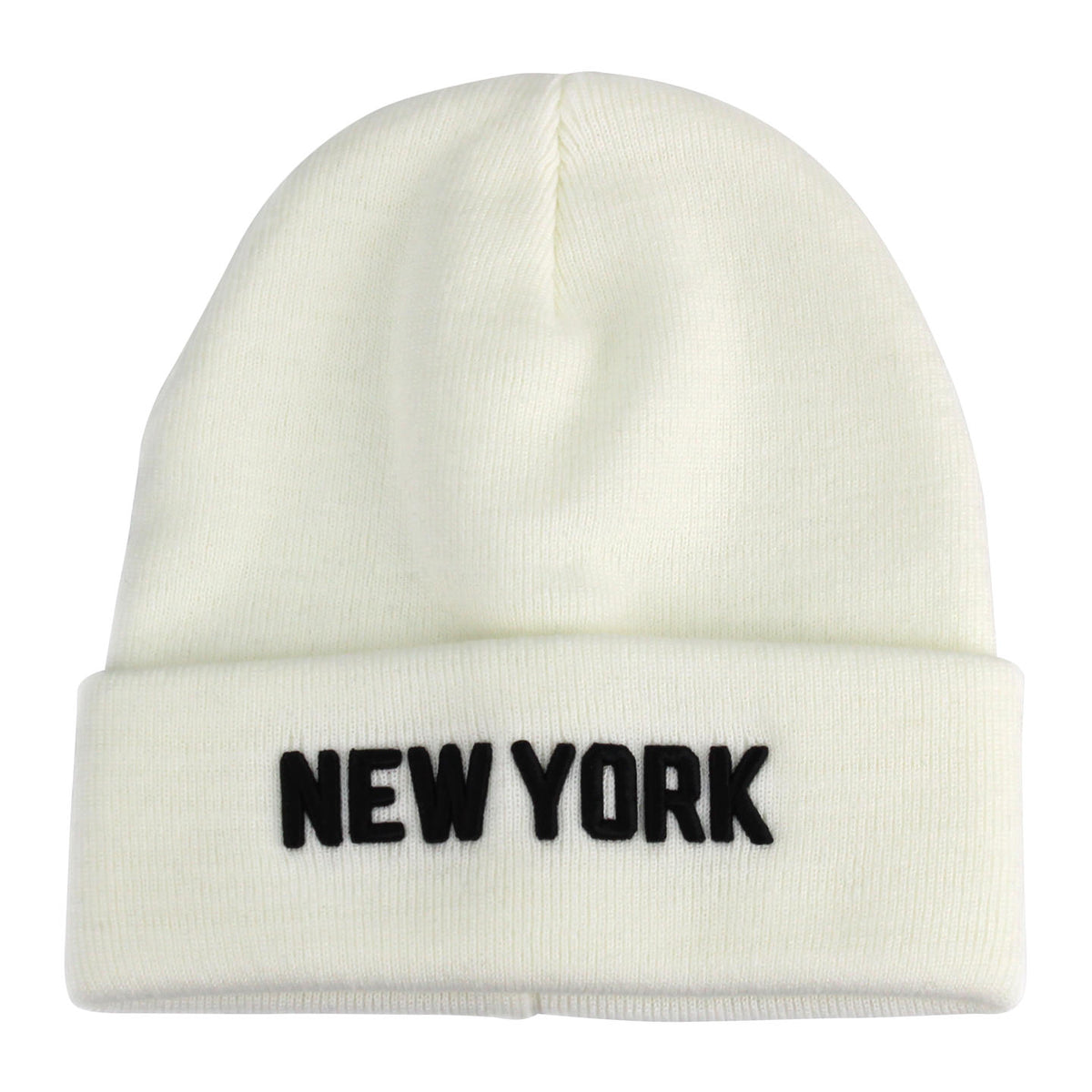 ニットキャップ・ビーニー [ADDOFF] SYMBOL LOGO BEANIE (2 COLOR) Official Licensed New York with Lettering Embroidered Winter