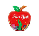 Red Apple New York Christmas Ornament - w/ Skyline & SOL