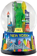 NYC Skyline w/ Statue of Liberty - Snow Globe