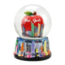 New York Big Red Apple w/ NYC Skyline Design - Snow Globe