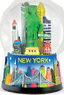 NYC Skyline w/ Statue of Liberty - Snow Globe