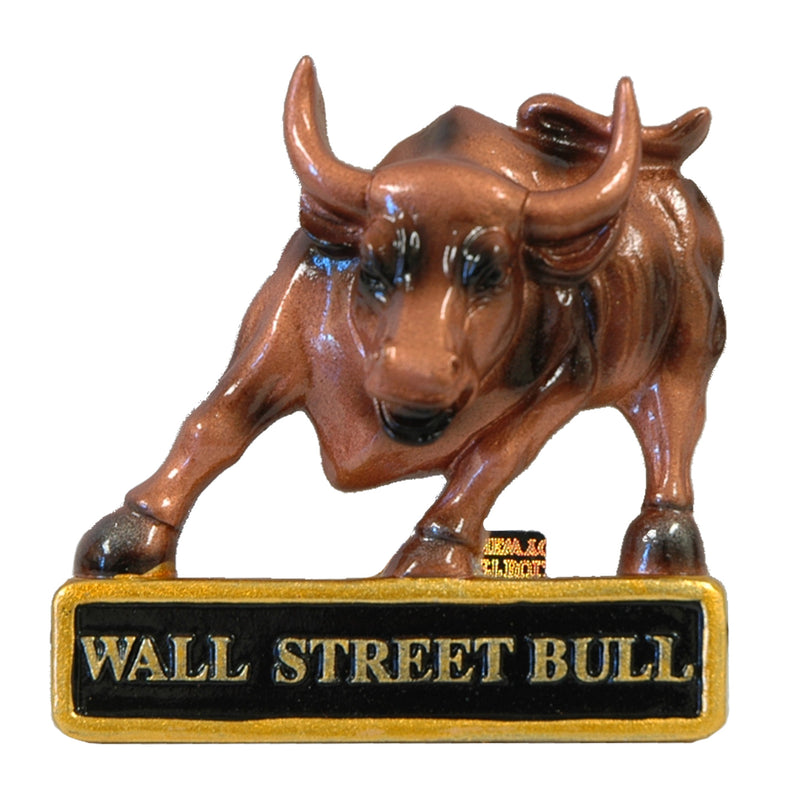 Wall Street Bull Refrigerator Resin Magnets