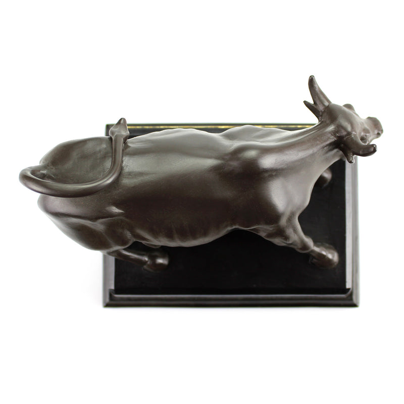 Black Wall Street Bull® Stock Market NYC Figurine Statue with Base