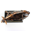 Wall Street Bull Stock Market NYC Figurine Statue with Base