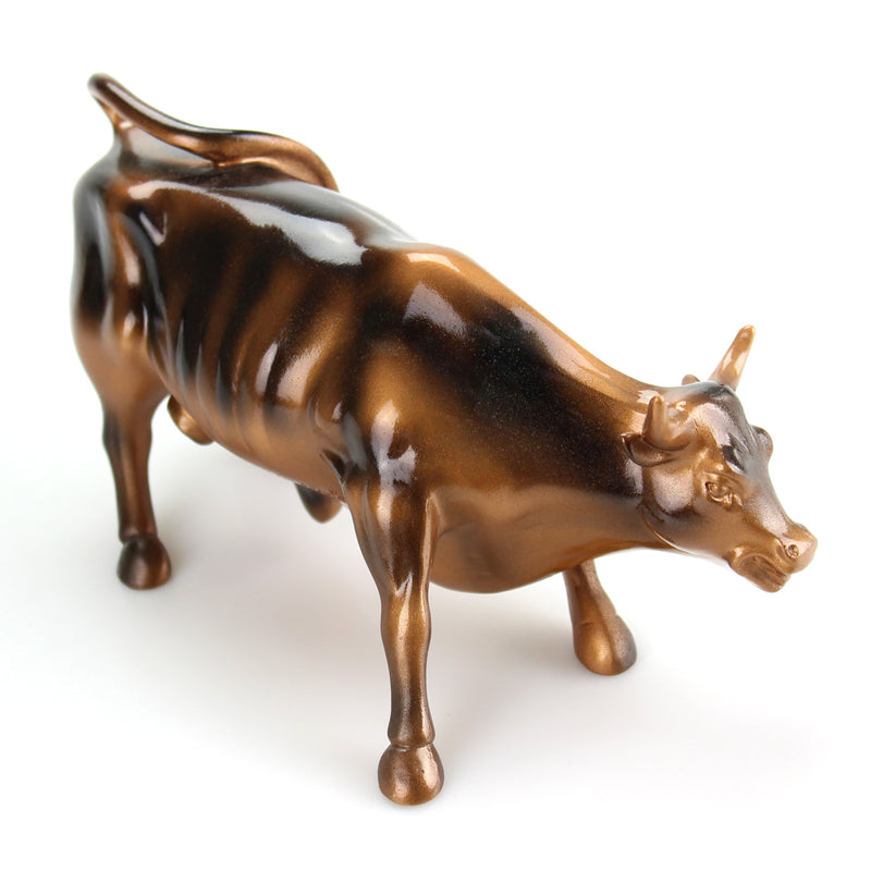 Bronze Wall Street Bull Stock Market NYC Figurine Statue