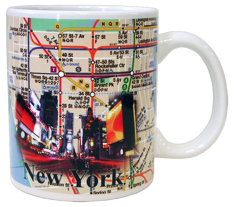 MTA New York Subway Map - Ceramic Coffee Mug - 11oz