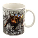 Wall Street Bull Ceramic Coffee Mug - 11oz