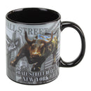 Wall Street Bull Ceramic Coffee Mug - 11oz