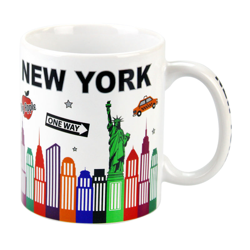 New York Color Skyline Ceramic Coffee Mug - 11oz
