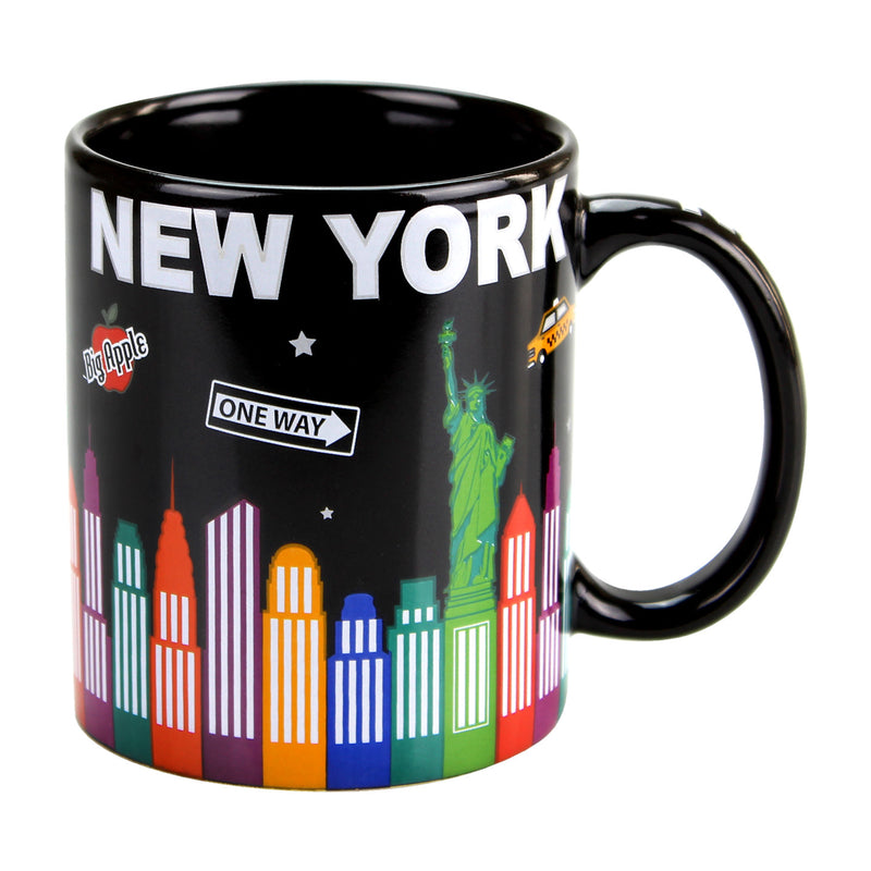 New York Color Skyline Ceramic Coffee Mug - 11oz