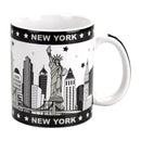 Brooklyn Bridge w/New York Skyline - Design - Ceramic Coffee Mug - 11oz