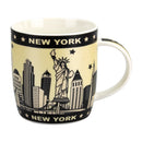Bridge w/New York Skyline - Design - New Bone China Coffee Mug - 11oz