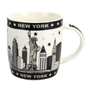 Bridge w/New York Skyline - Design - New Bone China Coffee Mug - 11oz