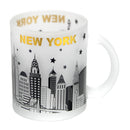 New York Skyline Glass Coffee Mug - 11oz.