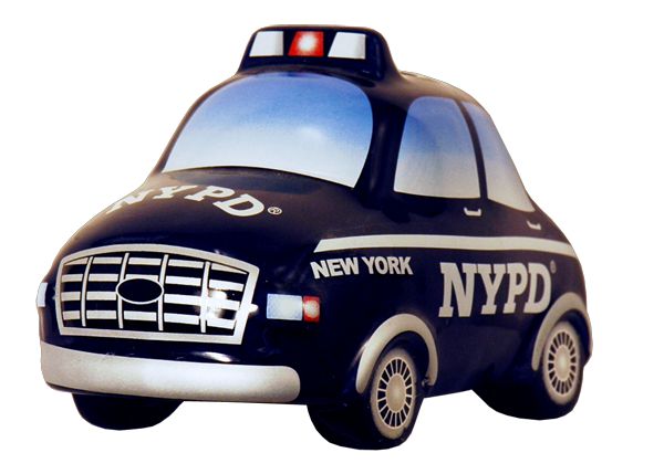 NYPD Car Ceramic Piggy Bank