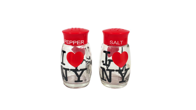 I Love NY Glass Salt and Pepper Shaker Set