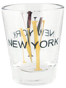 New York (NY) Design Clear Shot Glass - 1.5oz