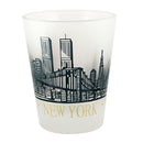 Brooklyn Bridge w/New York Skyline - Design - Shot Glass - 1.5oz