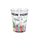 New York Color Skyline Shot Glass - 1.5oz
