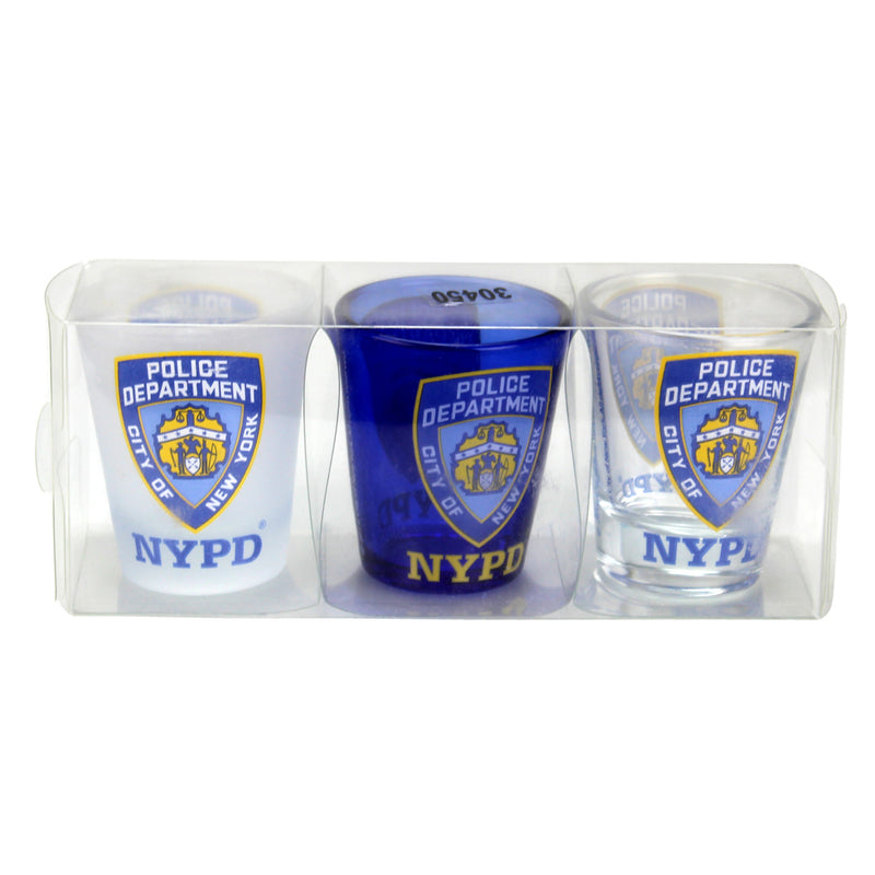 Official Licensed NYPD Shot Glass - Set of 3