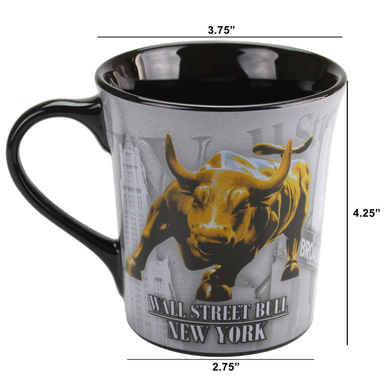 Wall Street Bull Ceramic Jumbo Mug -12oz