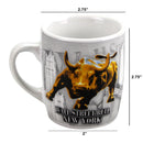 Wall Street Bull Ceramic Mini Mug - 4oz