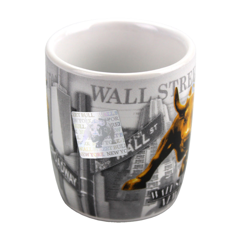 Wall Street Bull Ceramic Mini Mug - 4oz