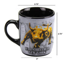 Wall Street Bull Ceramic Mini Mug - 4oz