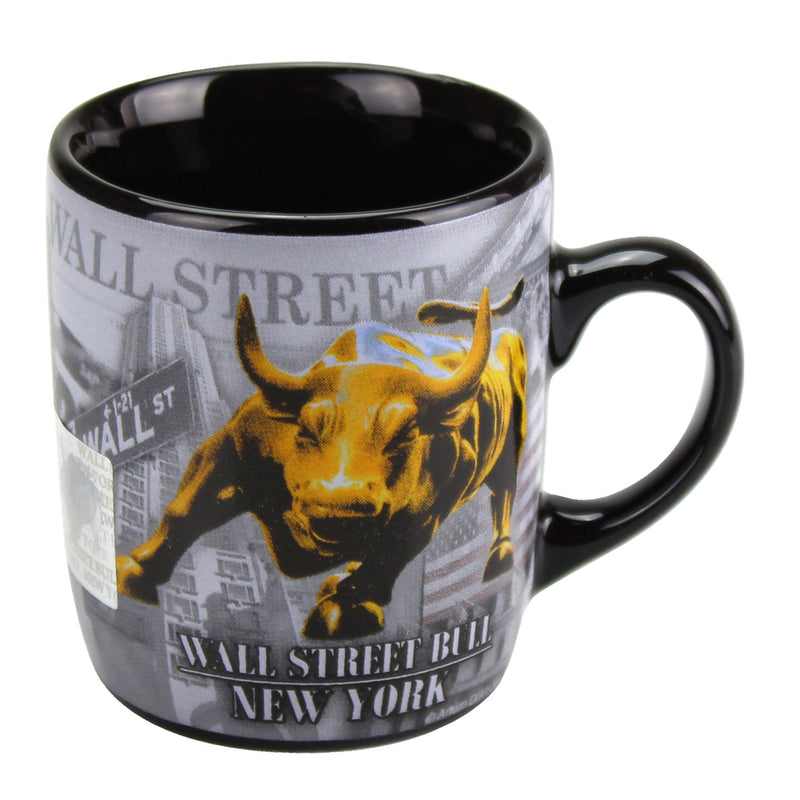 Wall Street Bull Ceramic Mini Mug - 4oz