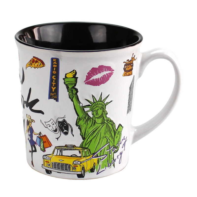 New York Jumbo Ceramic Mugs - 12oz